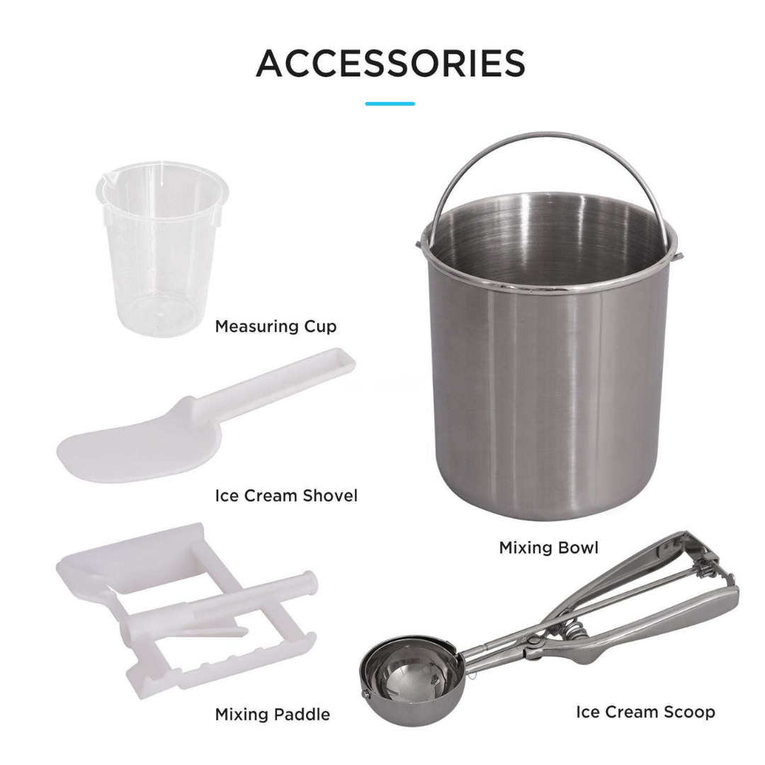 Auramix GelatoForge 1.6L Compressor Ice Cream Maker